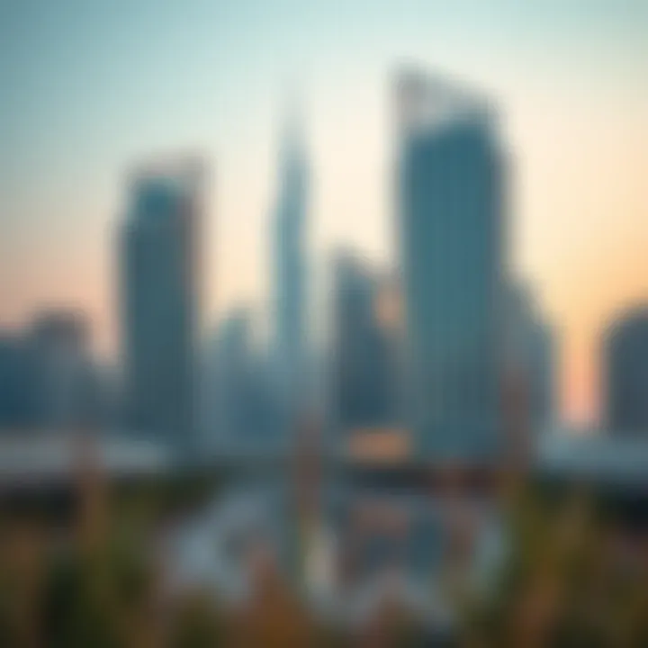 Innovative Architecture in Dubai A modern skyline showcasing innovative architecture in Dubai