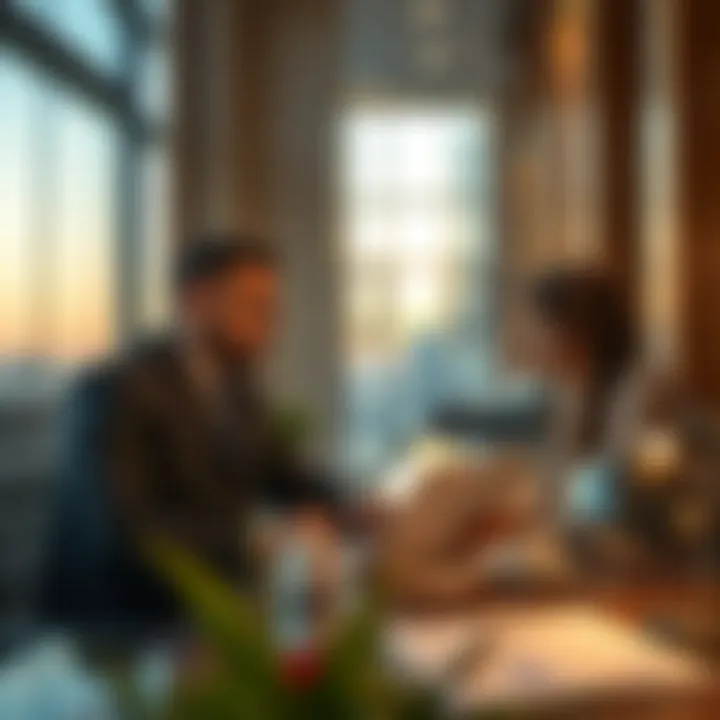 Market Trends Analysis Investors analyzing real estate market trends