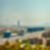 A panoramic view of Al Jaddaf showcasing its modern skyline