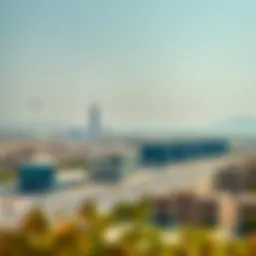A panoramic view of Al Jaddaf showcasing its modern skyline