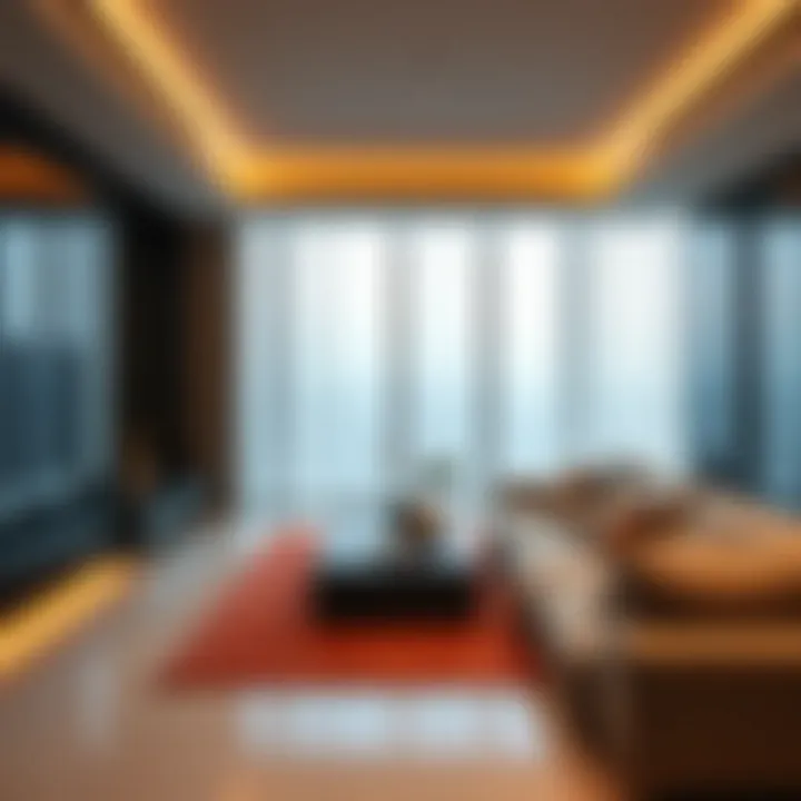 Luxurious interior of a modern apartment in Al Wasl Residence