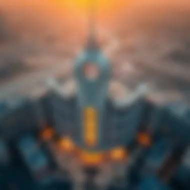 Aerial view of Al Zarouni Business Centre showcasing its architecture