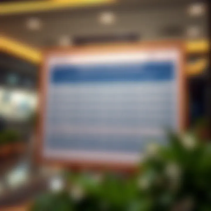 Financial institution comparison chart