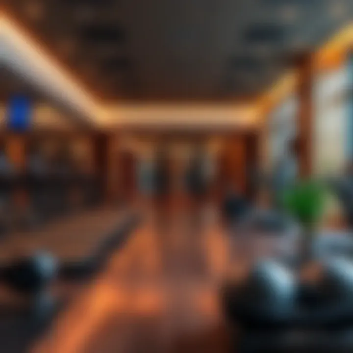 Luxurious amenities within a top-tier gym setting