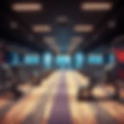 Modern gym interior showcasing high-tech equipment and design