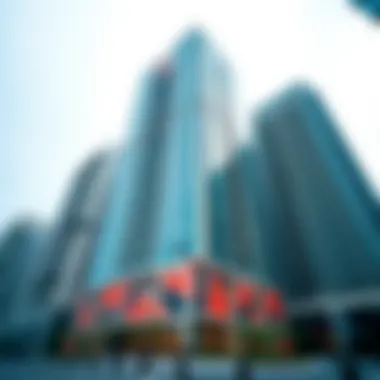 Stunning view of Binary Tower's facade