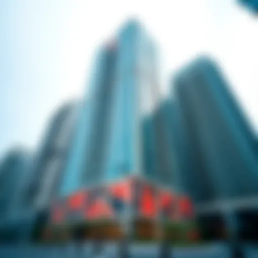 Stunning view of Binary Tower's facade