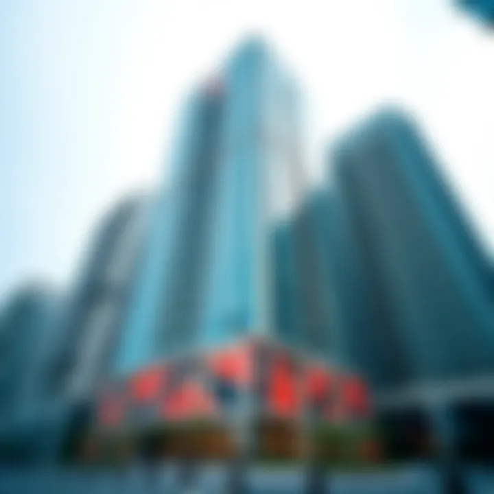 Stunning view of Binary Tower's facade