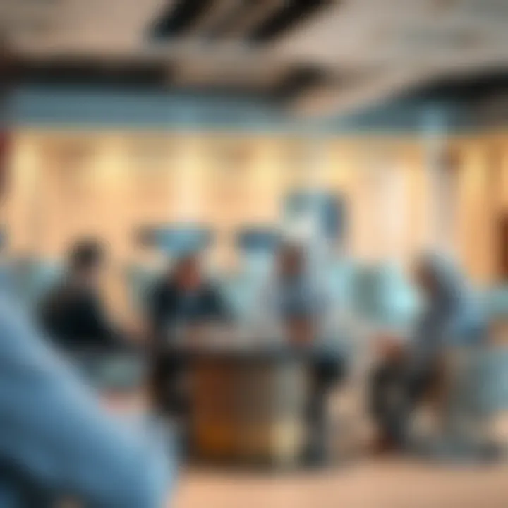 Business professionals discussing opportunities within RAK Free Trade Zone