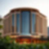 Stunning exterior view of Ciel Hotel Dubai showcasing its unique architecture