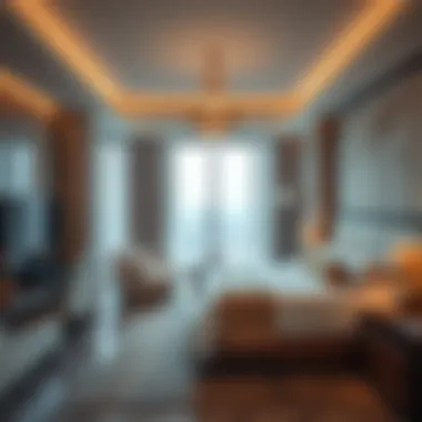 Luxurious suite interior reflecting modern elegance and comfort