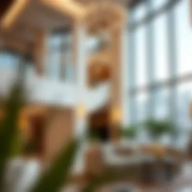 Interior design features of a City Avenue building reflecting local cultural influences