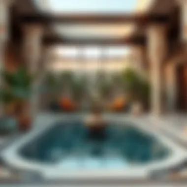 Beautiful garden space in a villa