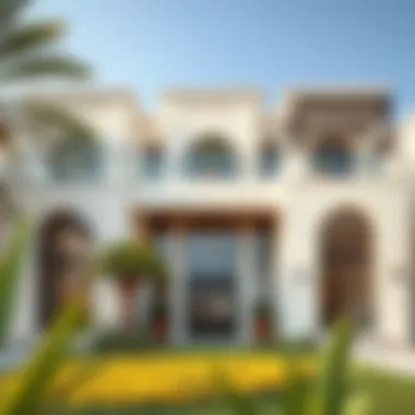 Luxurious villa exterior in Al Warqa
