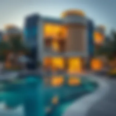 Luxurious residential area in Dubai