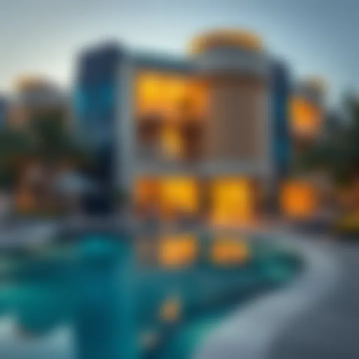 Luxurious residential area in Dubai