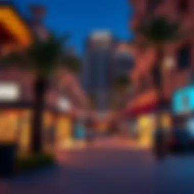 Vibrant neighborhood with shopping and amenities