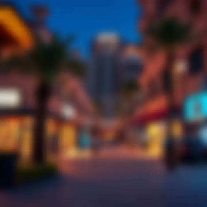 Vibrant neighborhood with shopping and amenities