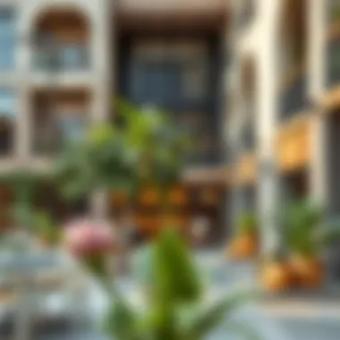 Community Space in District 2020 A vibrant community space in District 2020 promoting social interaction