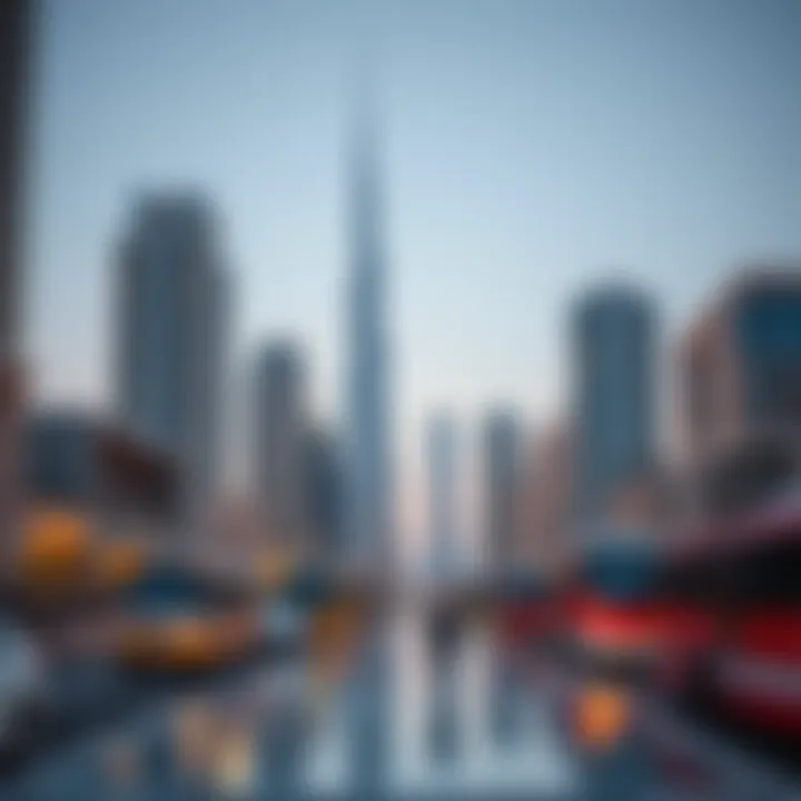 Modern Dubai skyline showcasing luxury properties