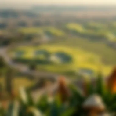 Golf Course Layout of Dubai Hills Golf Grove Serene golf course layout with manicured fairways and challenging holes