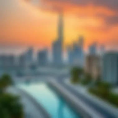 Dubai's Real Estate Landscape and the Mulkiya Card Visual representation of Dubai's skyline with real estate icons