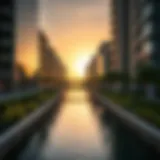 Stunning architectural view of Emaar Creek Waters 2