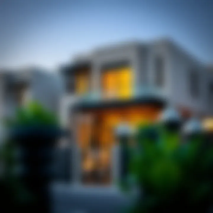 Close-up of a property listing at the auction highlighting key features and details