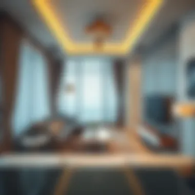 Stylish 1 BHK apartment interior in Deira