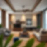 Stylish family room showcasing modern amenities