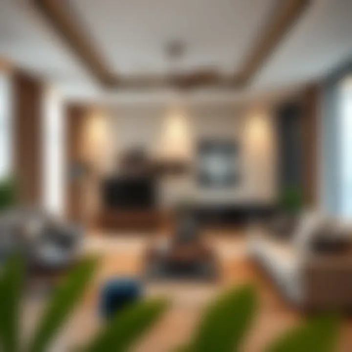 Modern Family Room in Dubai Stylish family room showcasing modern amenities