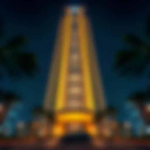 Stunning exterior view of Al Ain Tower showcasing modern architectural design