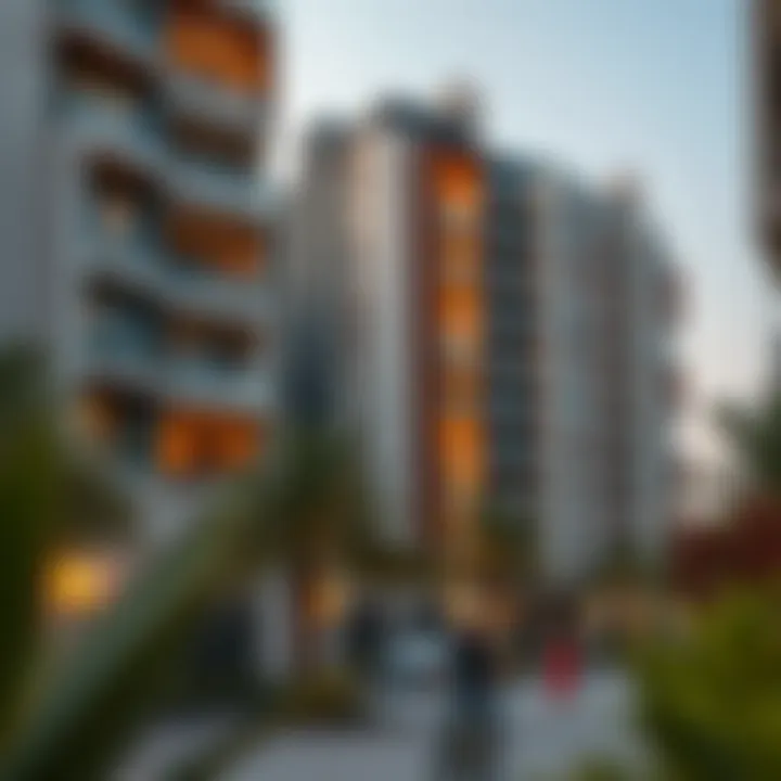 Modern residential buildings in الراشدية