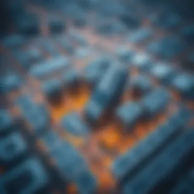 Property Development: The Future of Dubai Real Estate Aerial view of a bustling property development site in Dubai