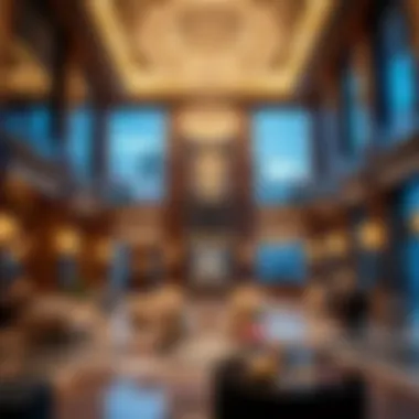Opulent Lobby Interior of Altai Tower Luxurious interior lobby of Altai Tower highlighting opulence