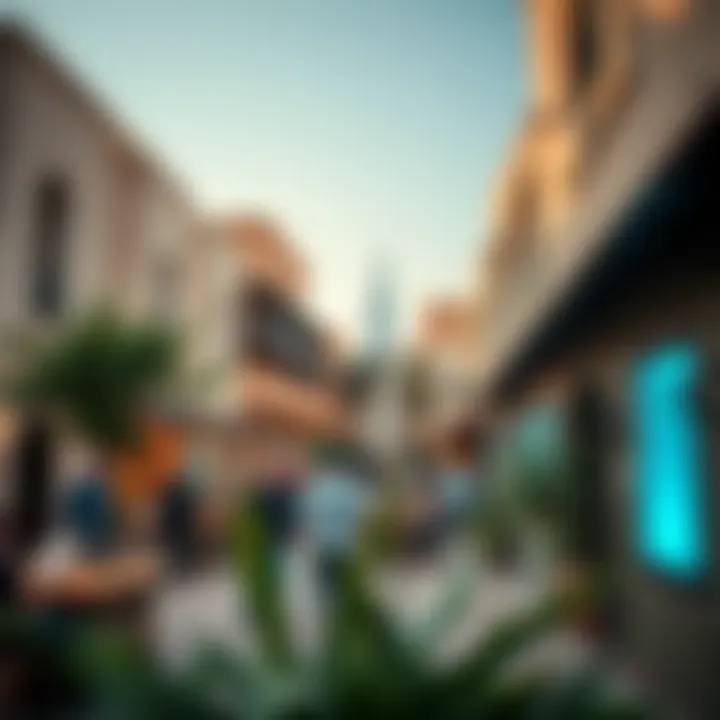 Vibrant community area in Oud Metha