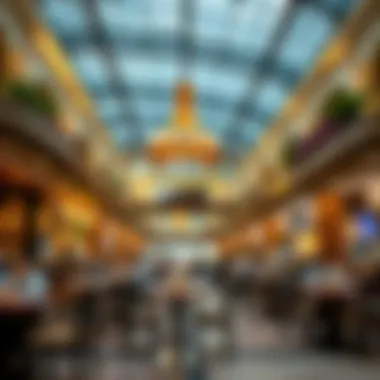 Vibrant dining area within the Arabian Ranches Retail Mall filled with diverse culinary options