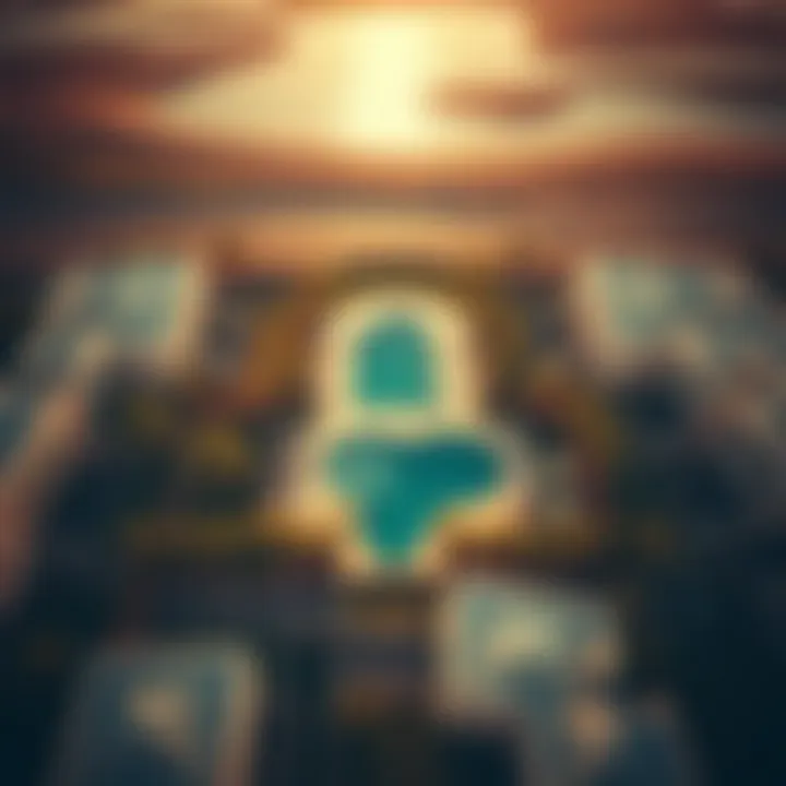 Aerial View of Al Sufouh Aerial view of Al Sufouh highlighting the serene environment and luxury lifestyle