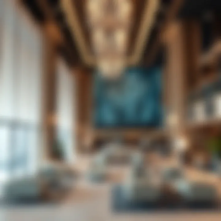 Luxurious Interior of Binghatti Sales Center Elegant interior design of the sales center highlighting luxurious spaces