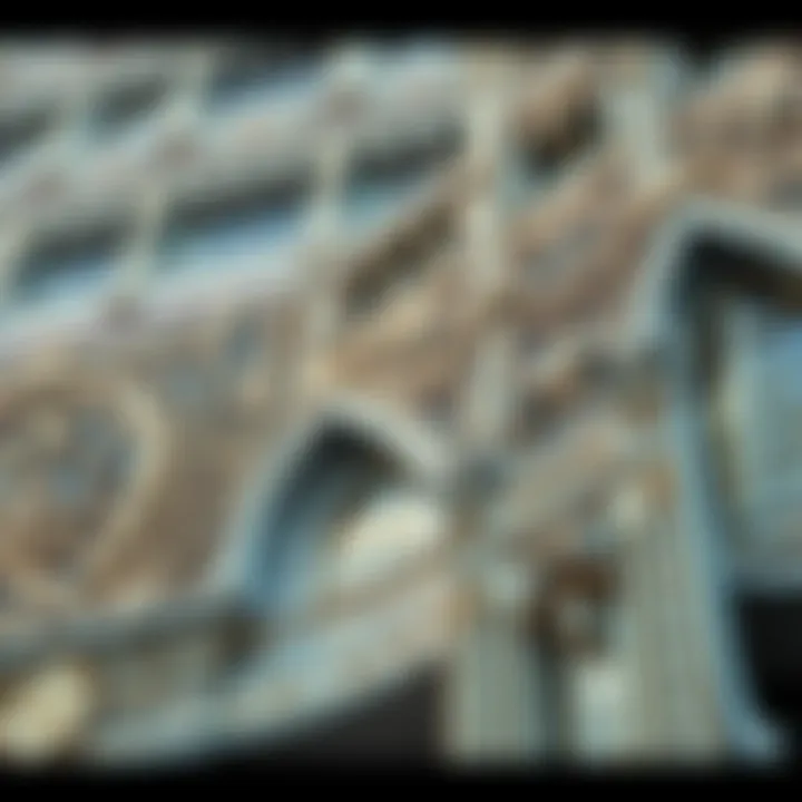 Intricate Facade Design of a Mandarin Building Architectural details of a Mandarin building facade