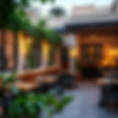 A cozy outdoor dining area in Karama