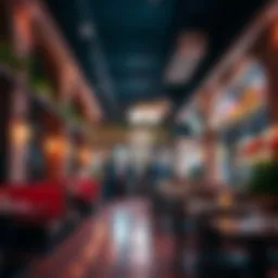 Vibrant interior of a popular restaurant in Karama