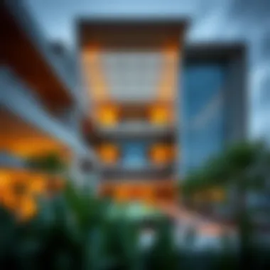 Stunning architectural design of Damac Residence showcasing modern aesthetics