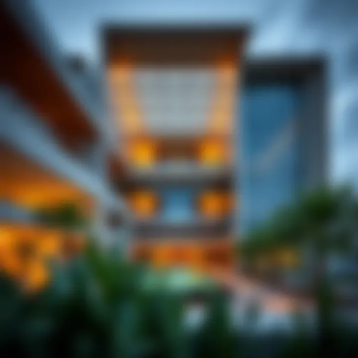 Stunning architectural design of Damac Residence showcasing modern aesthetics