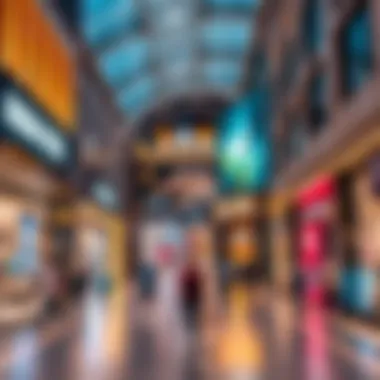 Vibrant shopping experience at Dubai City Walk with diverse retail options