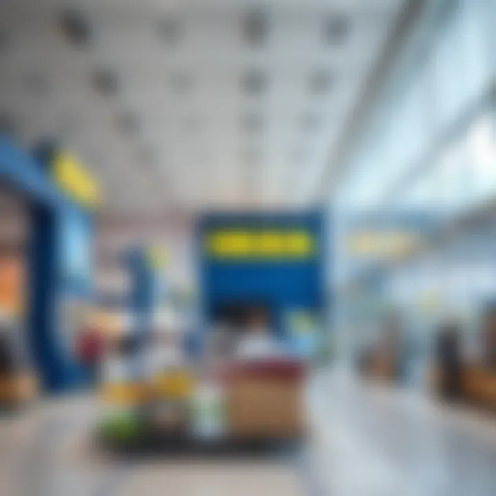 Modern Design and Consumer Experience at IKEA Interior of IKEA store highlighting modern design and consumer engagement