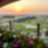 Luxurious golf course view in Dubai Golf City