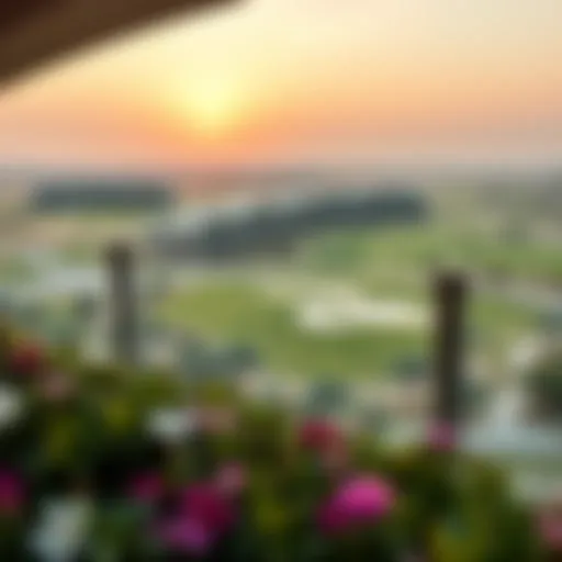 Luxurious golf course view in Dubai Golf City