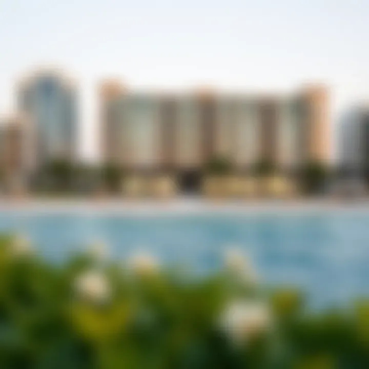 The serene beachfront at Jumeirah Beach Residence