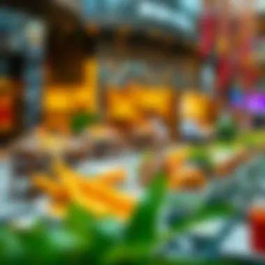 Diverse dining options available at Dubai Mall, featuring various cuisines.